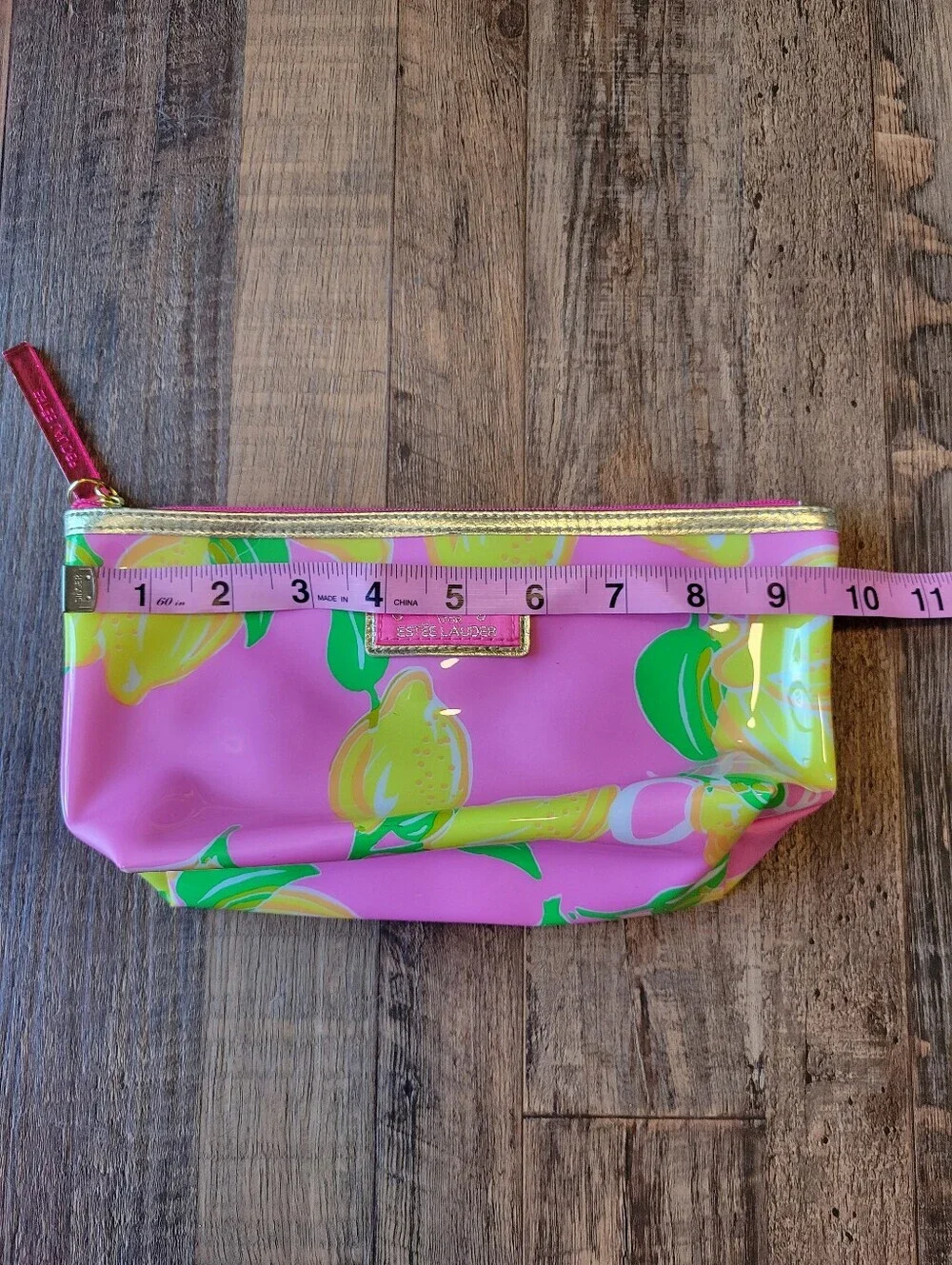 Lilly Pulitzer For Estee Lauder Lemon Print Cosmetic Bag
